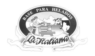 BASE PARA HELADOS LA ITALIANA trademark