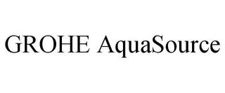 GROHE AQUASOURCE trademark