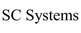 SC SYSTEMS trademark