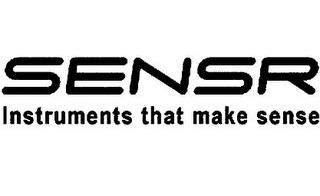 SENSR INSTRUMENTS THAT MAKE SENSE trademark