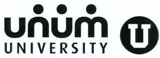 UNUM UNIVERSITY U trademark