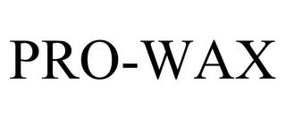 PRO-WAX trademark