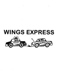 WINGS EXPRESS POLICE AND HOT WINGS trademark