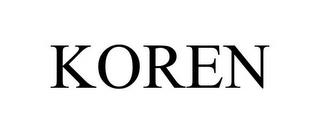 KOREN trademark