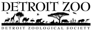 DETROIT ZOO DETROIT ZOOLOGICAL SOCIETY trademark