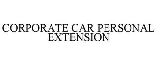 CORPORATE CAR PERSONAL EXTENSION trademark