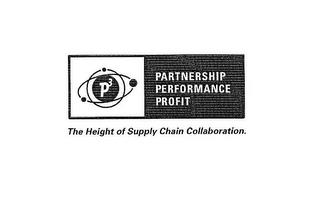 P3 PARTNERSHIP PERFORMANCE PROFIT THE HEIGHT OF SUPPLY CHAIN COLLABORATION. trademark