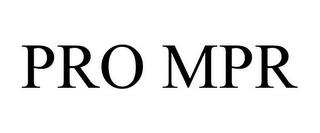 PRO MPR trademark