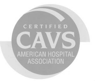 CERTIFIED CAVS AMERICAN HOSPITAL ASSOCIATION trademark