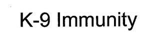 K-9 IMMUNITY trademark