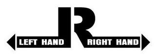 L R LEFT HAND RIGHT HAND trademark