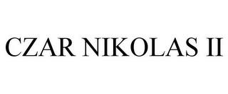 CZAR NIKOLAS II trademark