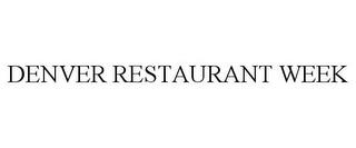 DENVER RESTAURANT WEEK trademark