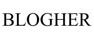 BLOGHER trademark