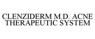 CLENZIDERM M.D. ACNE THERAPEUTIC SYSTEM trademark