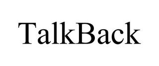 TALKBACK trademark