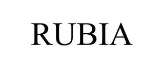 RUBIA trademark