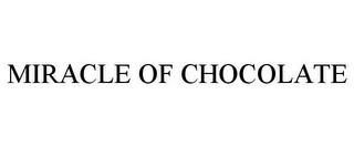 MIRACLE OF CHOCOLATE trademark