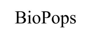 BIOPOPS trademark