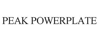 PEAK POWERPLATE trademark