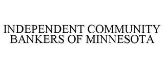 INDEPENDENT COMMUNITY BANKERS OF MINNESOTA trademark