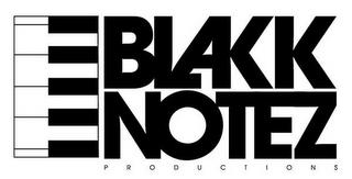 BLAKK NOTEZ PRODUCTIONS trademark