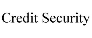 CREDIT SECURITY trademark