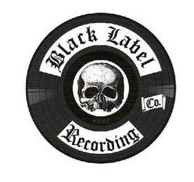 BLACK LABEL RECORDING CO. trademark