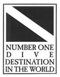 NUMBER ONE DIVE DESTINATION IN THE WORLD trademark