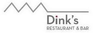 DINK'S RESTAURANT & BAR trademark