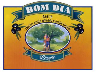 BOM DIA AZEITE CONTEM AZEITE REFINADO E AZEITE VIRGEM LAZEITE trademark