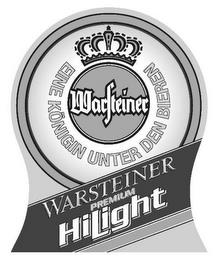 WARSTEINER PREMIUM HILIGHT EINE KÖNIGIN UNTER DEN BIEREN WARSTEINER trademark