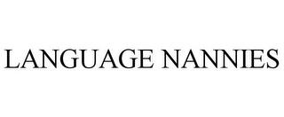 LANGUAGE NANNIES trademark