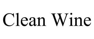 CLEAN WINE trademark