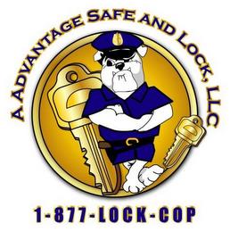 A ADVANTAGE SAFE AND LOCK, LLC 1-877-LOCK-COP trademark