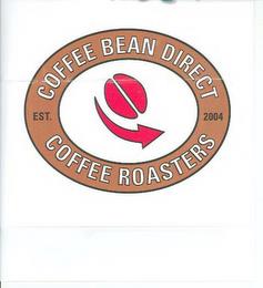 EST. COFFEE BEAN DIRECT 2004 COFFEE ROASTERS trademark