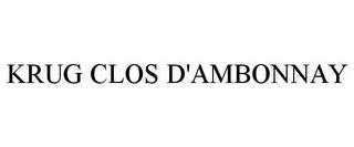 KRUG CLOS D'AMBONNAY trademark