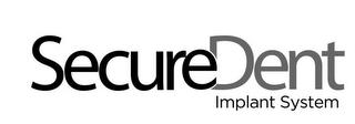 SECUREDENT IMPLANT SYSTEM trademark