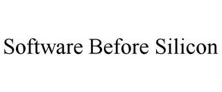 SOFTWARE BEFORE SILICON trademark