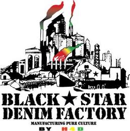 BLACK STAR DENIM FACTORY MANUFACTURING PURE CULTURE BY H 4 D trademark