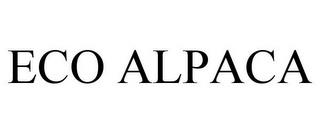 ECO ALPACA trademark