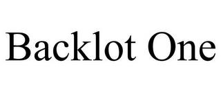 BACKLOT ONE trademark