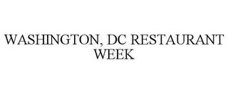 WASHINGTON, DC RESTAURANT WEEK trademark