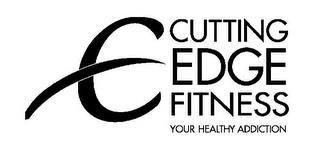 CUTTING EDGE FITNESS YOUR HEALTHY ADDICTION trademark