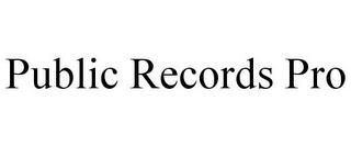 PUBLIC RECORDS PRO trademark