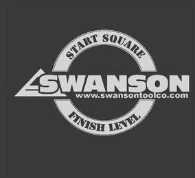 SWANSON WWW.SWANSONTOOLCO.COM START SQUARE FINISH LEVEL trademark