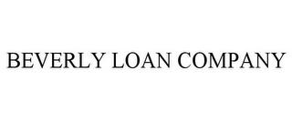 BEVERLY LOAN COMPANY trademark