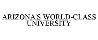 ARIZONA'S WORLD-CLASS UNIVERSITY trademark