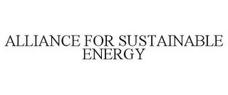 ALLIANCE FOR SUSTAINABLE ENERGY trademark