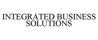 INTEGRATED BUSINESS SOLUTIONS trademark